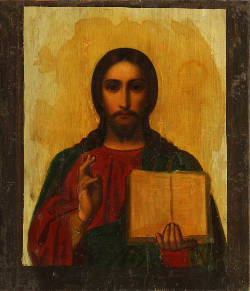 Христос Пантократор (Вседержитель), в окладе