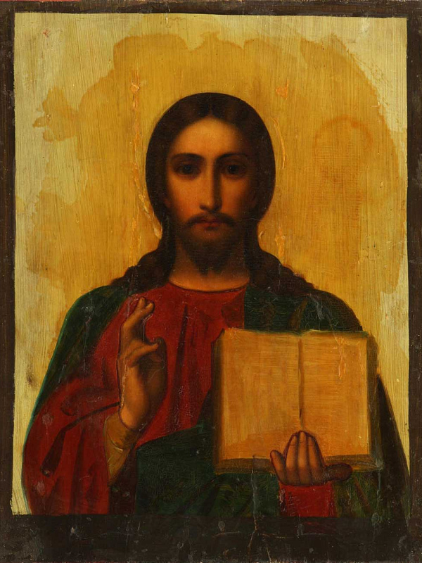 Христос Пантократор (Вседержитель), в окладе