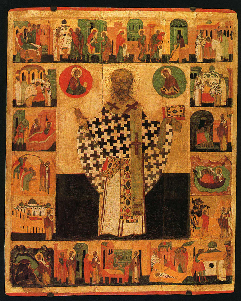 Никола Зарайский, с Никейским чудом и житием 