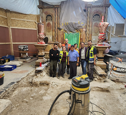 Последние археологические раскопки на поле Обходной галереи (Деамбулатория) в пресвятом храме Воскресения – новые находки
