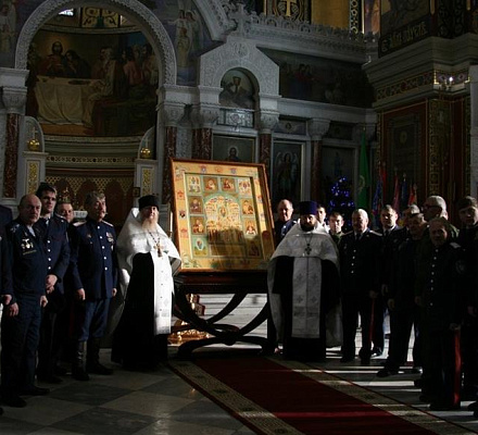 Die Ikone 'Kosak Golgatha' wurde der Himmelfahrtskathedrale von Nowotscherkassk übergeben