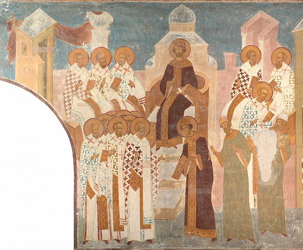 Первый Вселенский собор (фреска Дионисия)