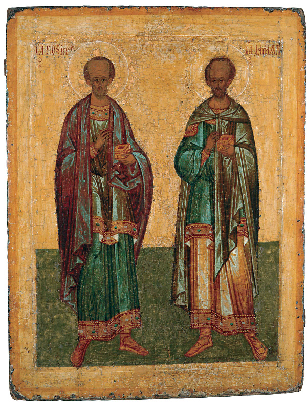 Бессребреники Косма и Дамиан (муромская икона) 