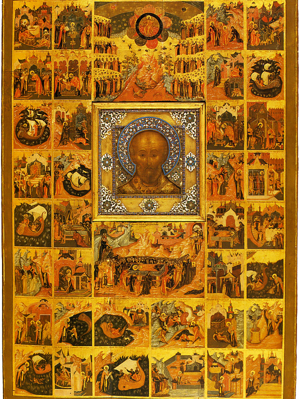 Николай Чудотворец в житии и чудесах (Палех) 