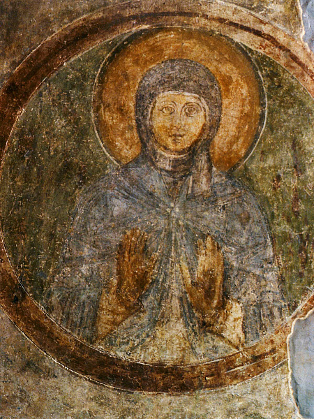 Мученица Любовь, фреска 