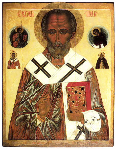 Николай Чудотворец со святыми Никитой и Власием  