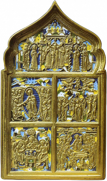 Крестовоздвижение, с избранными праздниками (литьё)  