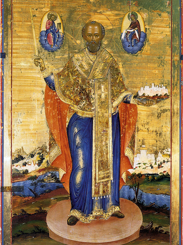 Никола Можайский, с Никейским чудом (Невьянская) 