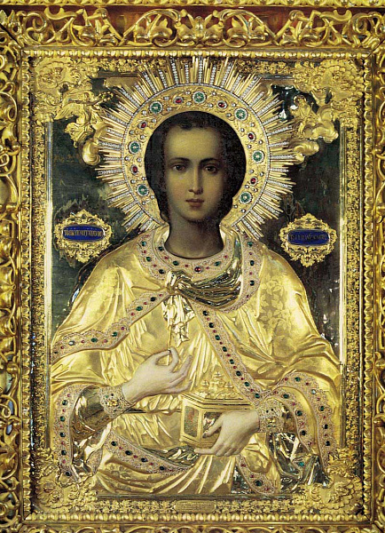 Великомученик Пантелеимон Целитель, поясная (Афонская)  