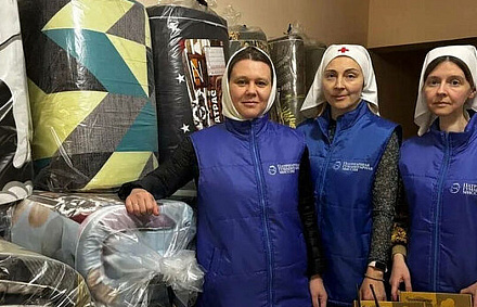Патриаршая гуманитарная миссия доставила гуманитарный груз в город Грайворон Белгородской области
