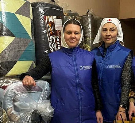 Патриаршая гуманитарная миссия доставила гуманитарный груз в город Грайворон Белгородской области