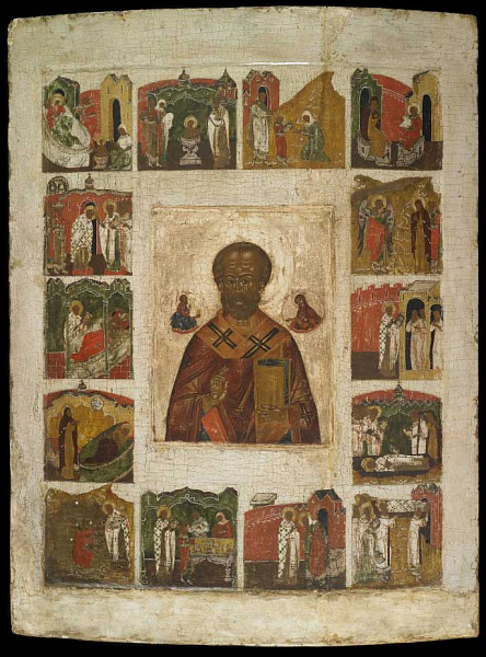 Св. Николай Чудотворец, с житием и Никейским чудом 