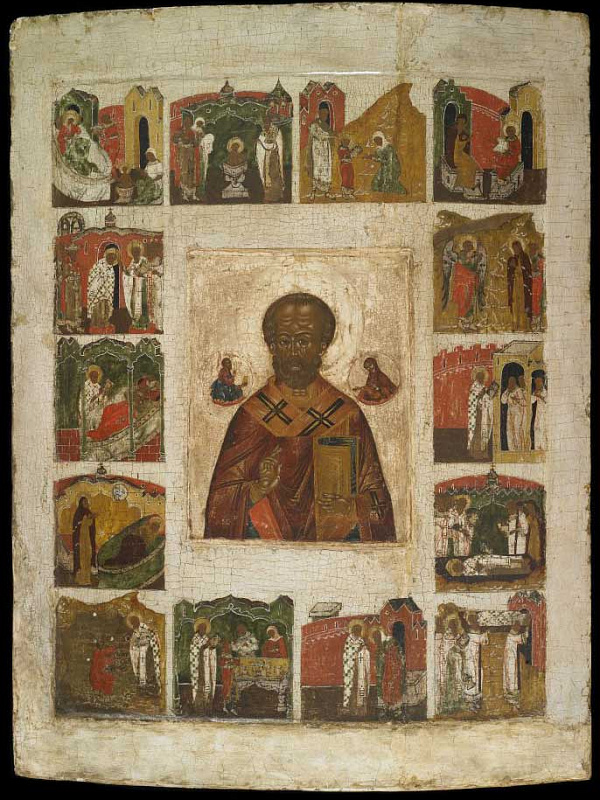 Св. Николай Чудотворец, с житием и Никейским чудом 