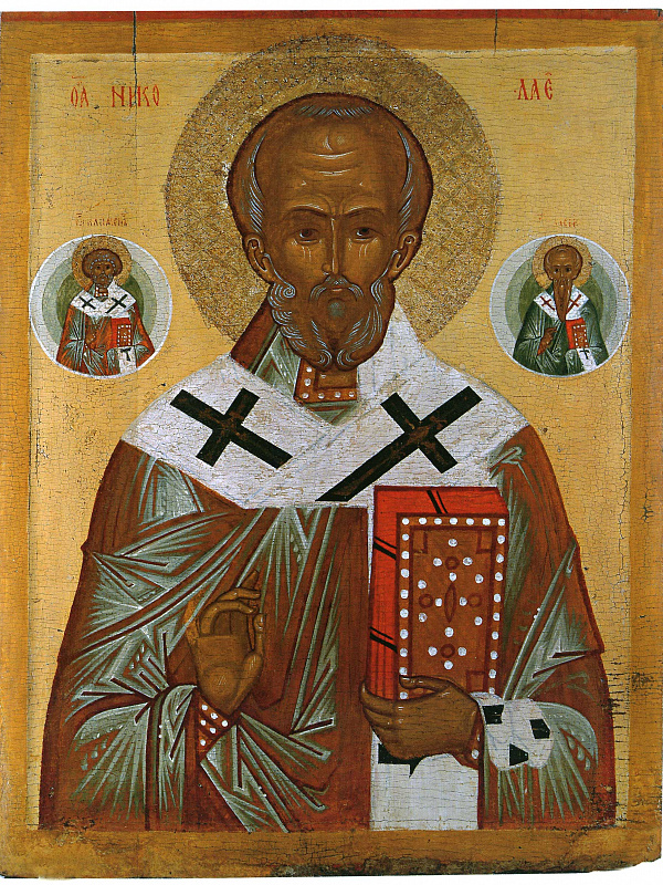 Николай Чудотворец, со святителями Климентом и Власием 