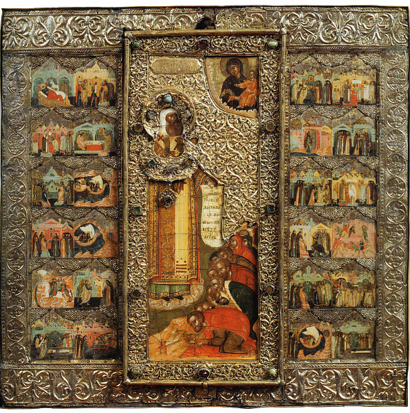 Св. Петр, митрополит Московский и всея Руси, со сценами жития