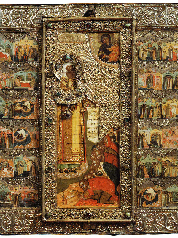 Св. Петр, митрополит Московский и всея Руси, со сценами жития