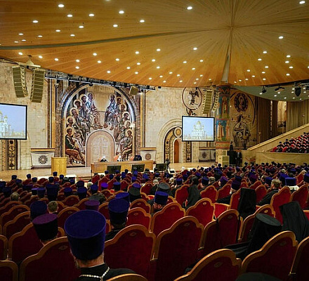 Святейший Патриарх Кирилл возглавил общее собрание духовенства Московской митрополии