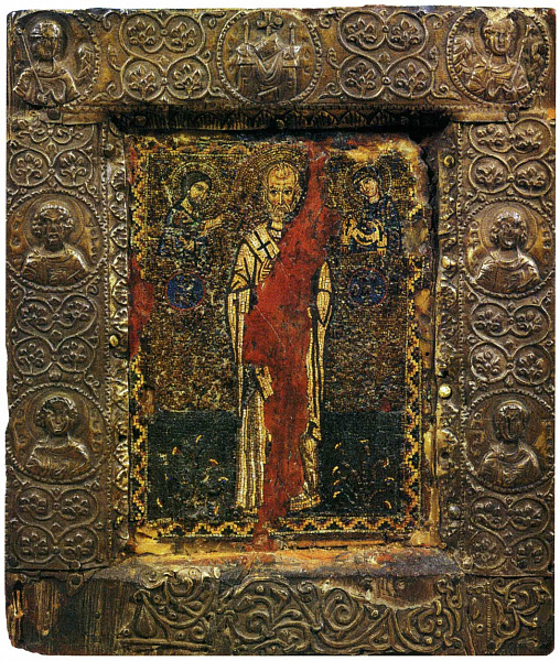 Святитель Николай Чудотворец, мозаичная икона