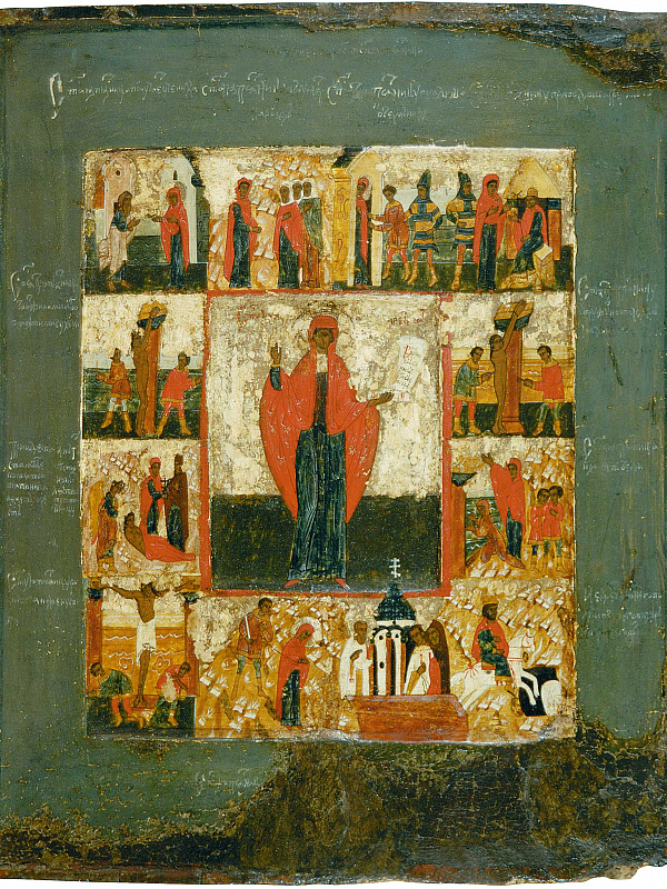 Вмч. Параскева Пятница, с сюжетами жития  