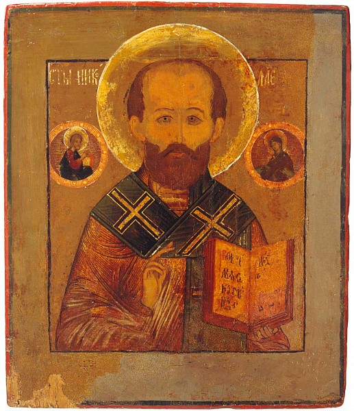 Святой Николай, с Никейским чудом  