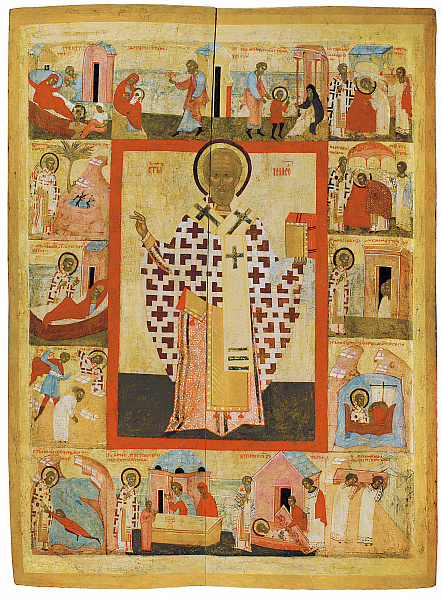 Святитель Николай Чудотворец, с житием (Русский Север) 