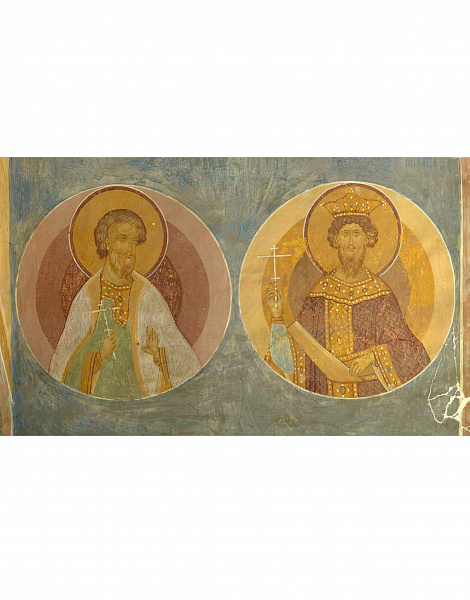 Мученики Михаил, князь Черниговский и боярин Феодор (фреска)  