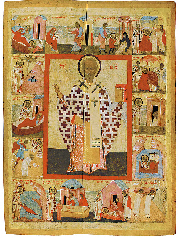 Святитель Николай Чудотворец, с житием (Русский Север) 