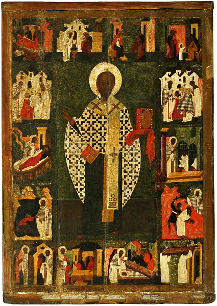 Святой Никола Зарайский, с житием (Ярославская)  