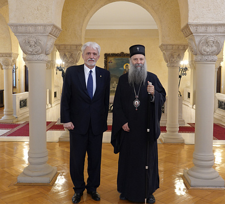 Патриарх Порфирий поговорил с послом Украины