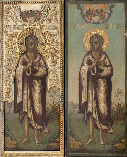 Преподобная Мария Египетская, икона в окладе