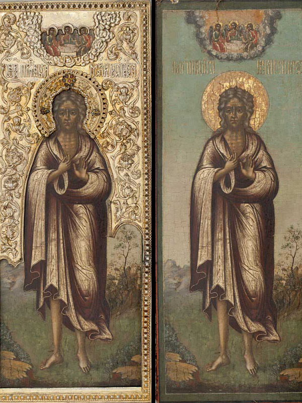 Преподобная Мария Египетская, икона в окладе