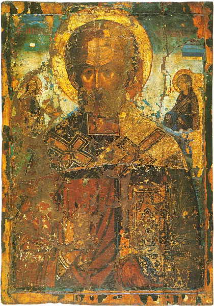 Святитель Николай, с Никейским чудом  