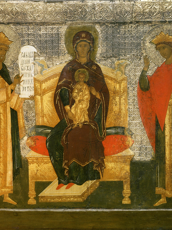 Богоматерь с Младенцем (на престоле, с предстоящими Давидом и Соломоном)