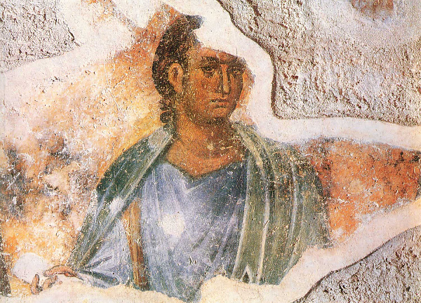 Апостол и евангелист Иоанн Богослов (сербская фреска) 