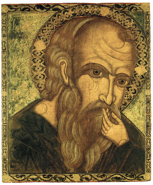 Апостол Иоанн Богослов в молчании (северная икона)  