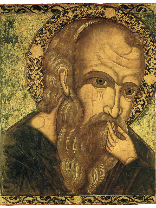 Апостол Иоанн Богослов в молчании (северная икона)  