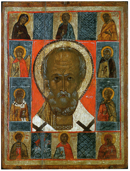 Николай Угодник, с избранными святыми 