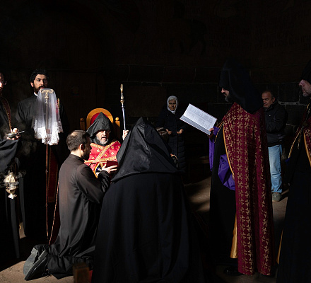 Ощущение степени вероучения в церкви Святого Месропа Маштоца в Ошакане