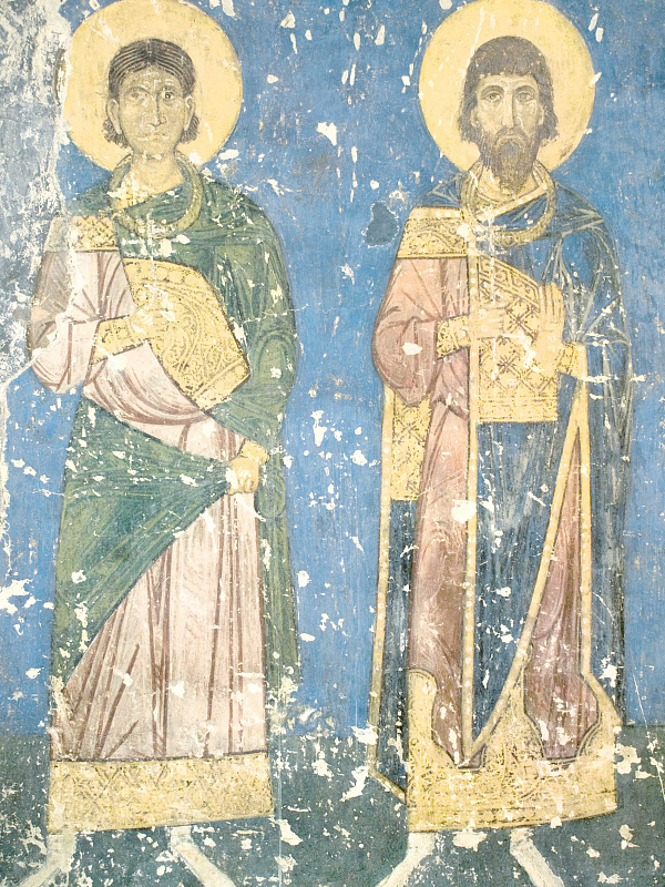 Мученики Ромил и Евдоксий (фреска)