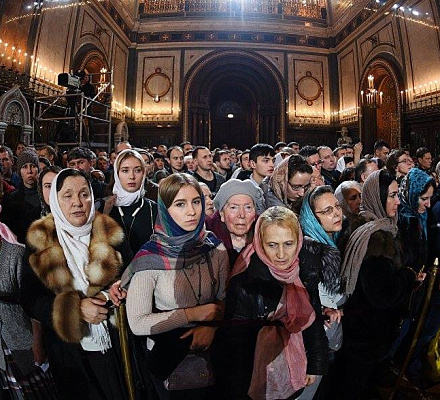 Zweieinhalb Millionen Russen kamen zu Weihnachten in die Kirchen