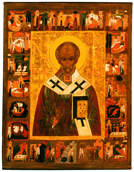 Николай Угодник, с житием (Сольвычегодская)  