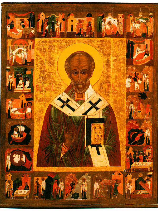 Николай Угодник, с житием (Сольвычегодская)  
