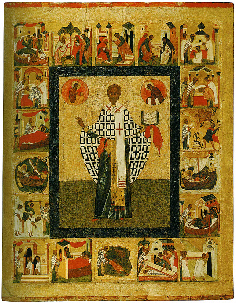 Никола Чудотворец, с Никейским чудом и житием (Тверская) 