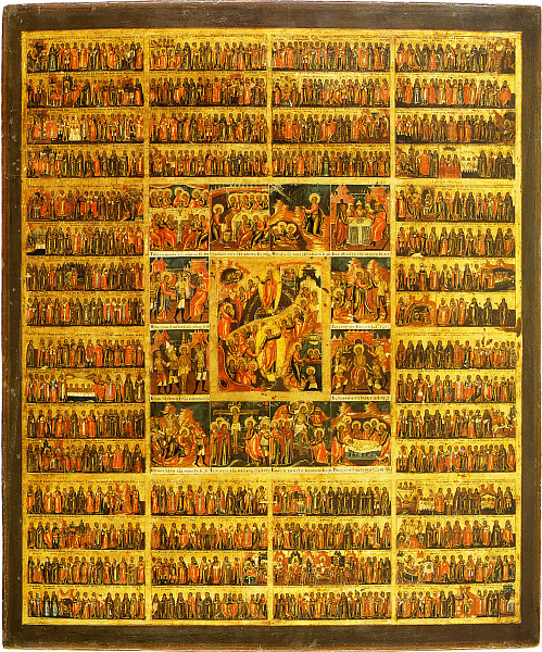 Минеи с Воскресением и Страстями Господними (Палех)