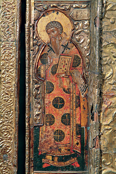 Святитель Тарасий Константинопольский (резьба)