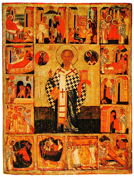 Святитель Николай Чудотворец, с Никейским чудом и житием 