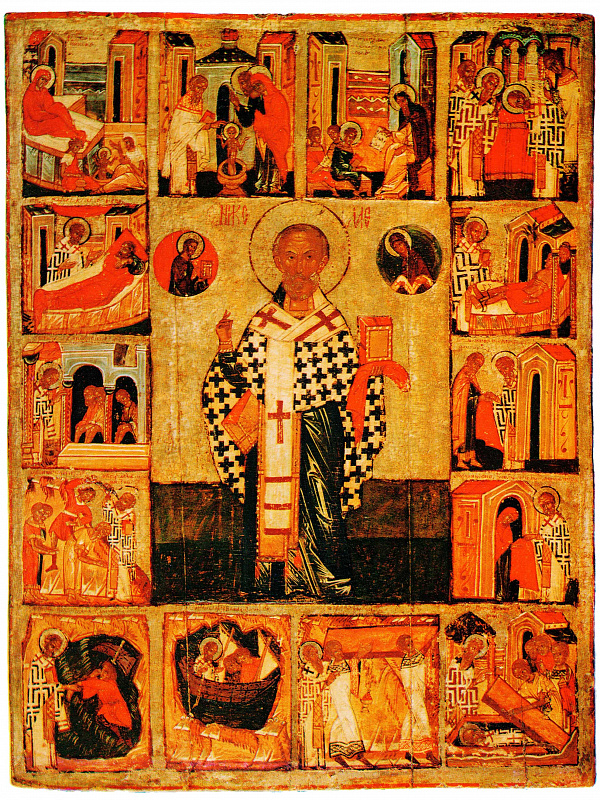 Святитель Николай Чудотворец, с Никейским чудом и житием 