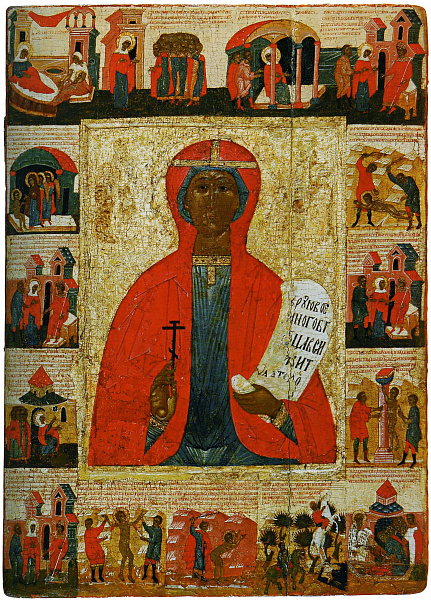 Великомученица Параскева Пятница, с житием (тверская)  