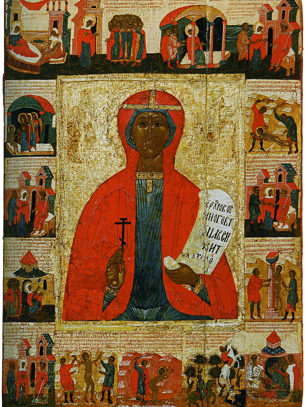 Великомученица Параскева Пятница, с житием (тверская)  