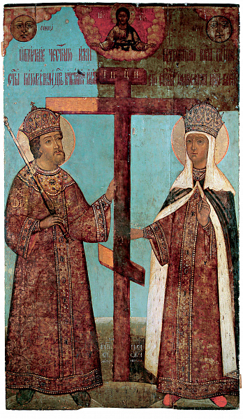 Равноапостольные Константин Великий и Елена Константинопольская (Муромская икона)  